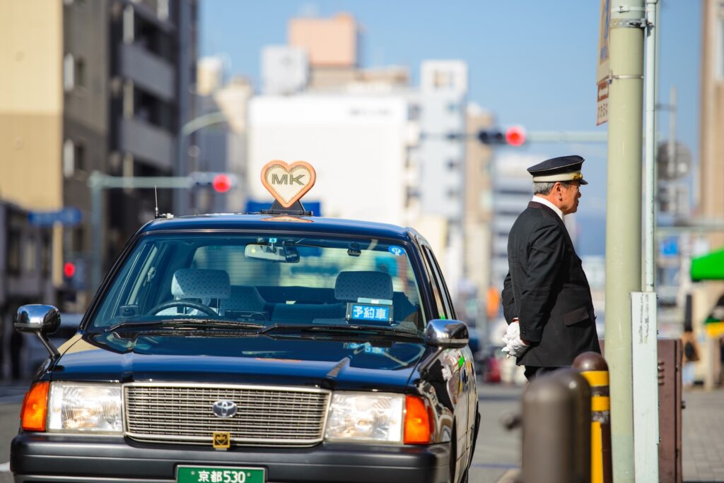 talking to taxi drivers in Japan