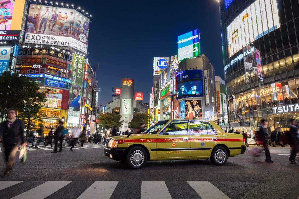 talking to taxi drivers in japan