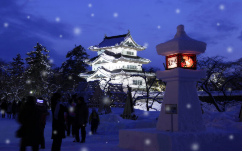 Hirosaki Castle Snow Lantern Festival - GaijinPot Travel